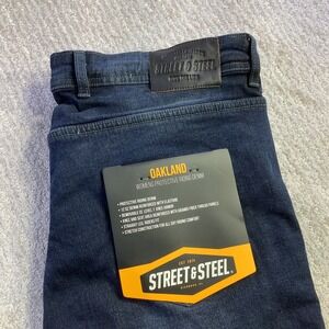 Street & Steel Womens Oakland Protective Riding Denim Armored Jeans Size 16 NWT
